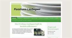 Desktop Screenshot of forsthaus-laubegast.de